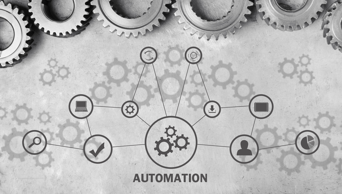 Automation. Gears mechanism. Technology. Process